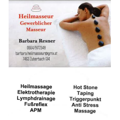 Barbara Resner, Heilmasseur, gewerblicher Masseur