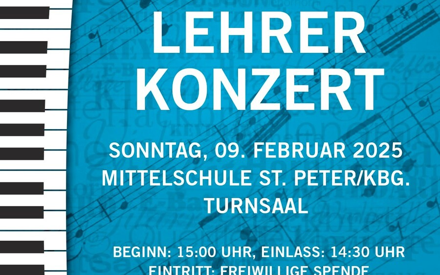 09.02.2025 LEHRER-KONZERT der Musikschule Murau, Turnhalle St. Peter/Kbg.