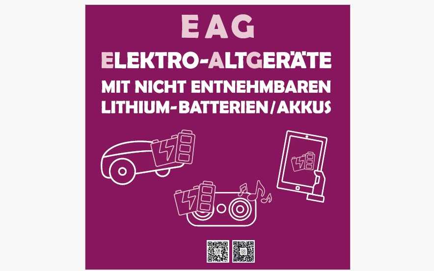 Wohin mit Elektroaltgeräte mit eingebauten Batterien/Akkus?