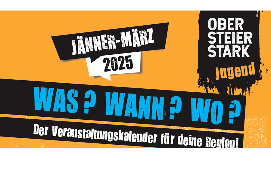 01.01.2025 Jugendveranstaltungskalender 1. Quartal 2025, Steiermark