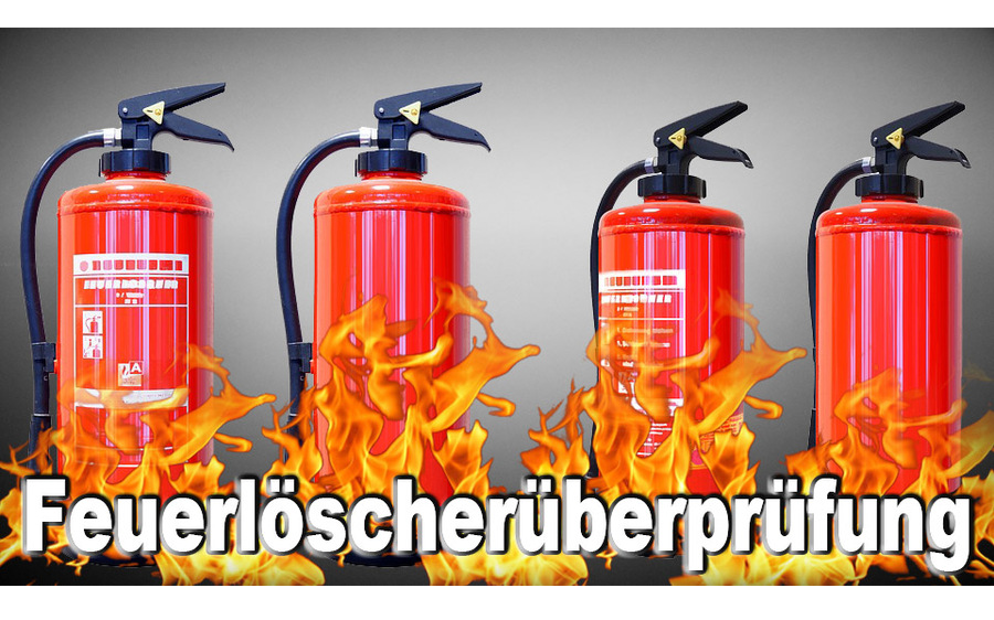 Feuerlöscherüberprüfung im Rüsthaus