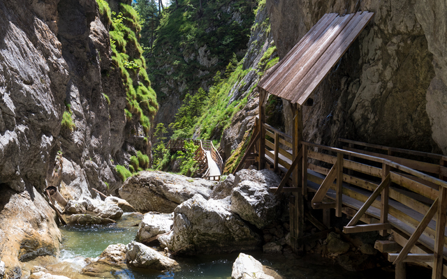 Behördliche Wintersperre Wörschachklamm
