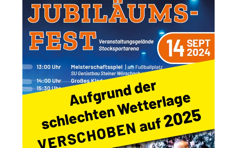 VERSCHOBEN: Jubiläumsfest SU Wörschach und Kinderfestival