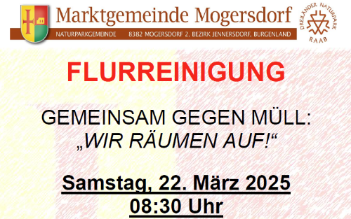 Flurreinigungsaktion - Frühjahr 2025