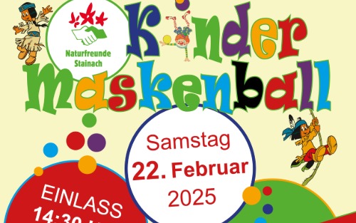 22.02.2025 Kindermaskenball, Volkshaus Stainach