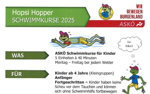 Hopsi Hopper Schwimmkurse 2025