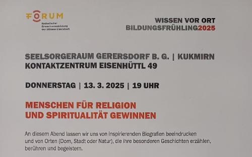 Vortrag: Menschen für Religion und Spiritualität gewinnen