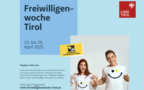 Freiwilligenwoche Tirol 23. - 29.4.2025