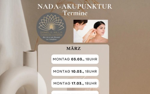 NADA-Akupunktur Termine März