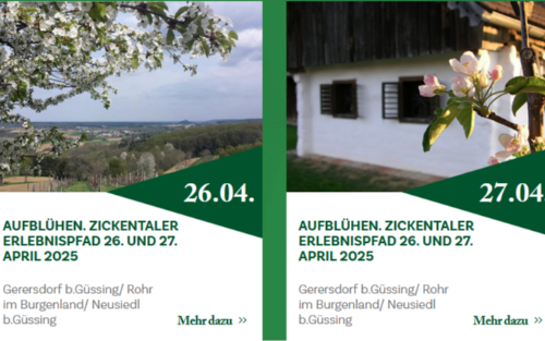 Aufblühen. Zickentaler Erlebnispfad