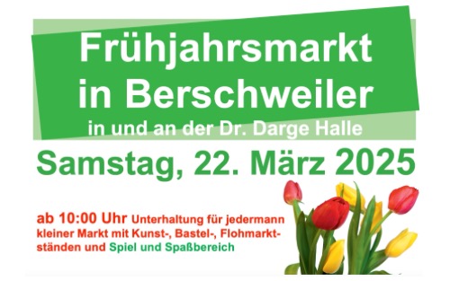 Frühjahrsmarkt in Berschweiler am 22.03.2025