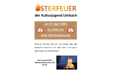 Osterfeuer der Kulturjugend Limbach