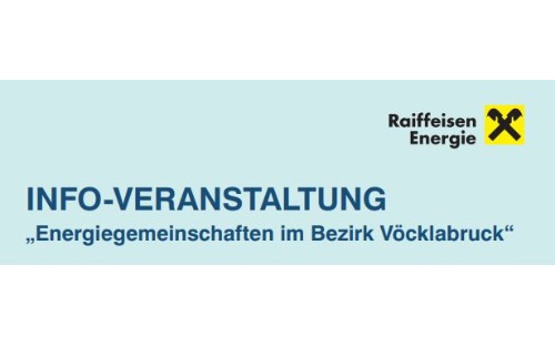 INFO-VERANSTALTUNG „Energiegemeinschaften im Bezirk Vöcklabruck“