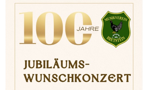 29.03.2025 Jubiläumswunschkonzert 100 Jahre Musikverein Bretstein, Bretstein