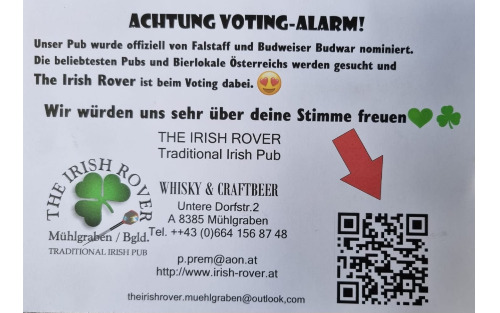 Fallstaff Voting für unser Irish Rover