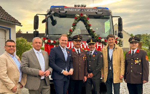Fahrzeugsegnung des neuen TLF-A 3000 der FF Minihof-Liebau