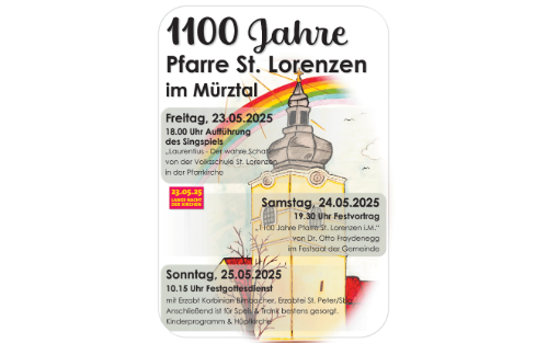 1100 Jahre Pfarre St. Lorenzen, Festvortrag