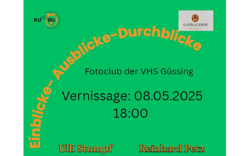 08.05.2025 Vernissage des Fotoclub der VHS Güssing, Gasthaus Klaus Werner