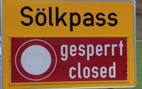 Sölkpaßstraße gesperrt