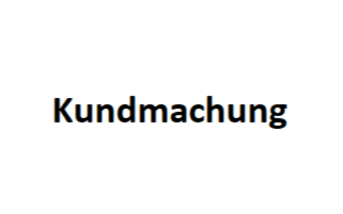 Kundmachung: Entwurf Nachtragsvoranschlags 2025