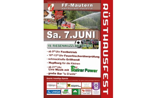 Freiw. Feuerwehr: Rüsthausfest