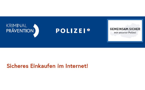 Infoblatt der Polizei - Sicheres Einkaufen im Internet