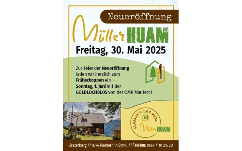 Neueröffnung Müller Huam