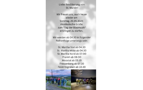 25.05.2025 Tag der Blasmusik des Musikvereins St. Marein bei Knittelfeld, St.Marein