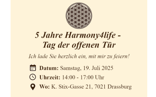 5 Jahre Harmony4life - Tag der offenen Tür