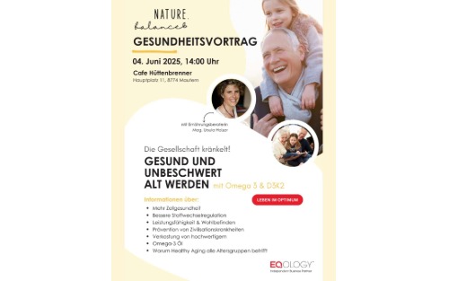 04.06.2025 Nature Balance Gesundheitsvortrag, Cafe Hüttenbrenner