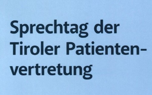 Sprechtag der Tiroler Patientenvertretung