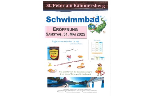 Eröffnung Schwimmbad St. Peter a. Kbg.