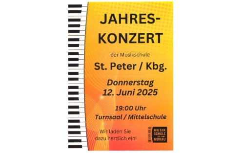 Jahreskonzert der MS St. Peter/Kbg., Do. 12. Juni 2025