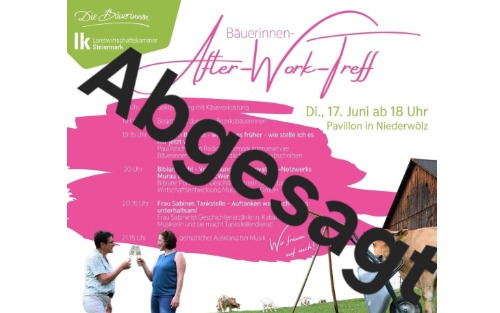 Absage: Bäuerinnen - After-Work-Treff