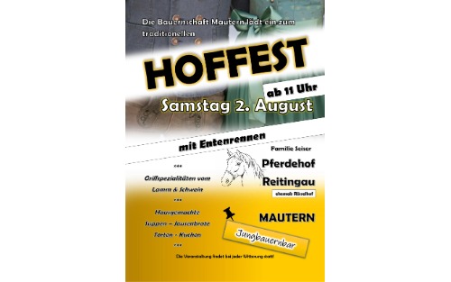 Bauernschaft Mautern: Hoffest 2025
