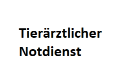 Tierärztlicher Notdienst 2. Quartal - Juli, August und September 2025