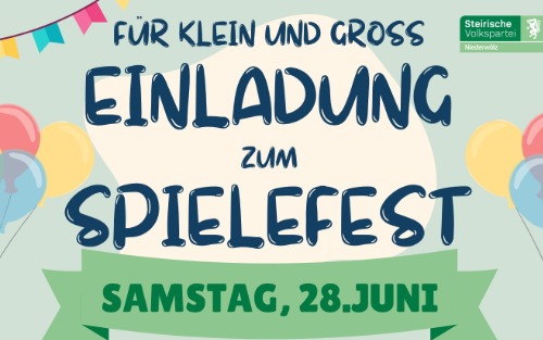 28.06.2025 ÖVP Spielefest für Klein und Groß, Mehrzweckhalle