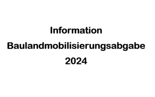 Information Baulandmobilisierungsabgabe 2024