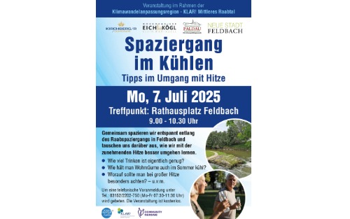 07.07.2025 Spaziergang im Kühlen, Rathausplatz Feldbach