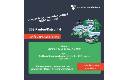 05.07.2025 Infoveranstaltung: Gemeinsam Stromkosten sparen? Klar geht das!, GH Hammerschmied