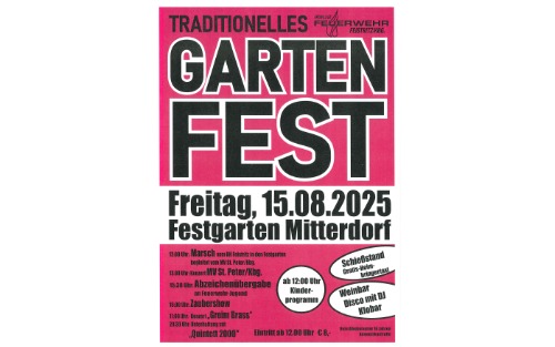 GARTENFEST der FF Feistritz