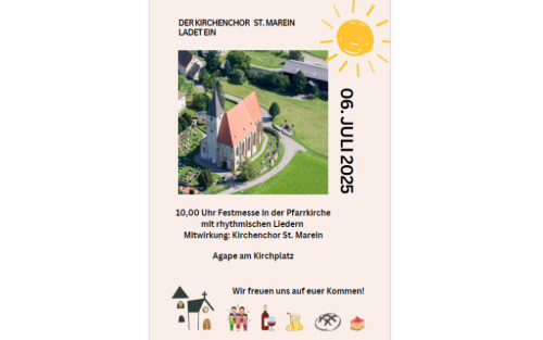 06.07.2025 Festmesse in der Pfarrkirche mit rhythmischen Liedern, Pfarrkirche