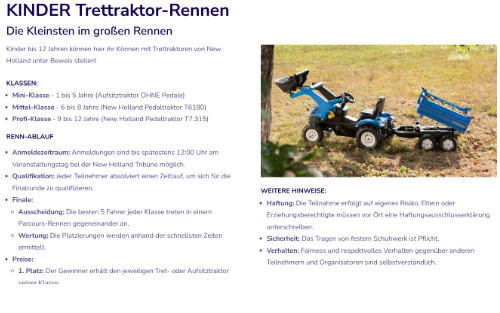 Tractor Pulling Ennstal - Großes Rennen für die Kleinsten!
