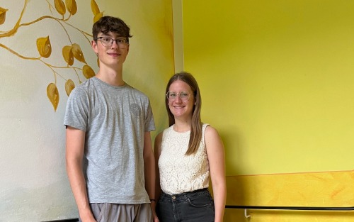 Ferialarbeiter im Juli: Sophia Pirkner und Sebastian Kollau