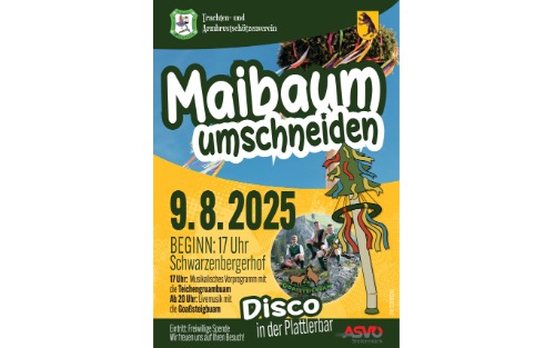 Trachtenverein: Maibaumumschneiden