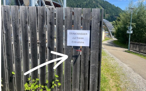 Trinkwasser Abholung vorm Bauhof Scheifling ab sofort möglich!