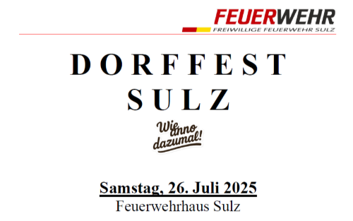 26.07.2025 Dorffest FF-Sulz, Sulz