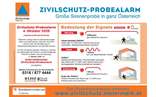 Zivilschutz-Probealarm