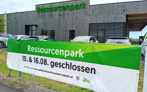 AWV Leibnitz// Info Ressourcenparks am 15.08. und 16.08.2025 geschlossen