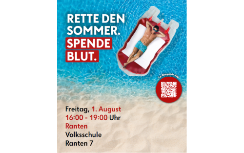 01.08.2025 Blutspenden, Volksschule Ranten